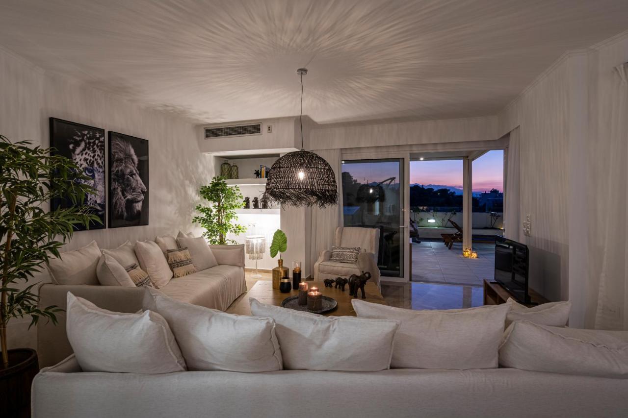 Helen Luxury Holiday House With Sea View Réthymnon Extérieur photo